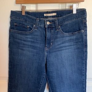 Levis 311 size 31 shaping stretch cropped capri distressed denim jeans